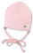 Sterntaler OCS Beanie Ringel - weiche Beanie Mütze aus Singlejersey (Bio) mit dezenten Streifen - Mädchen Kopfbedeckung - Baby und Kinder Übergangsmütze mit Bindeband - rosa, Größe 41