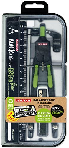 Compasso Balaustrone ARDA - Compasso Scuola Media E Compasso Scuola Superiore Con Rotella. Compasso Professionale In Plastica Riciclata.
