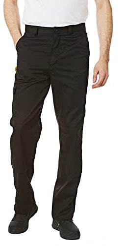 Iron Mountain IMPNT100 Workwear Mens Heavy Duty Multi Pocket Knee Pad Pocket Cargo Trousers, Black, 38W/31L