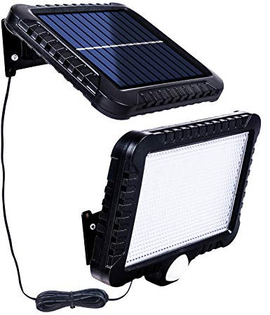 HUOKU Split Solar Lights Outdoor 56 LED Motion Sensor Security Light with 120°Wide Angle IP65 Waterproof 2400 mAh Solar Powered Spotlight for Garden, Fence, Front Door, Yard