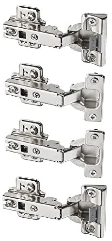 I-K-E-A KOMPLEMENT Kitchen Door Cabinet Soft Closing Hinges with Integrated Dampers Nickel Plated 4 Pack