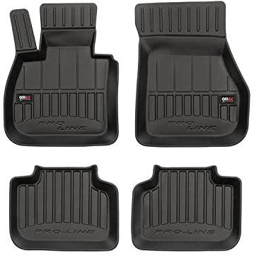 Tapis de Sol 3D TPE Premium Compatible avec BMW X1 F48 2015-2022 | Revêtement de Sol pour Voiture - Intérieur antidérapant - Bords Hauts - Noir