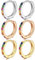 LIHELEI Orecchini Donna Argento 925, Orecchini Cerchio, Set Orecchini, Orecchini di Cartilagine con Zirconia Cubica AAA, Orecchini Cerchio Piccoli Anallergici-3 Paia Argento/Oro/Oro rosa