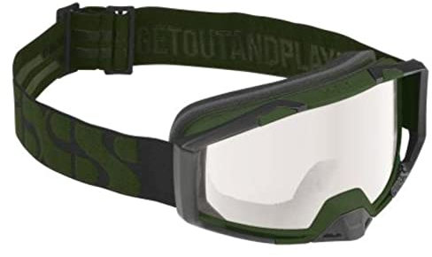 IXS Trigger Goggles Clear Lens oliv/transparent