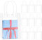 10 Stück Klare Geschenktüte mit Griffen-20 x 15 x 7 cm-Wiederverwendbare Tragetaschen PVC Transparente Partytüten Geschenktaschen für Hochzeit Weihnachten Geburtstag