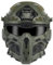 All-In-One Airsoft Full Face Mask Tactical Helmet With Built-in Tactical Headset, Anti-Fog Fan, Visor Sliding Goggles for Military Airgun Cosplay CS Paintball Hunting (Green)