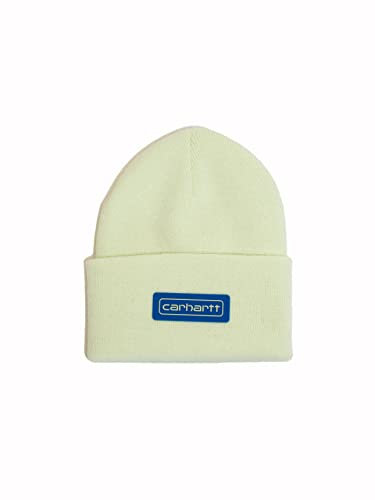 Carhartt Herren Strickmütze mit Logopatch, Hauch von Limette, Einheitsgröße