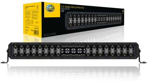 HELLA 1FJ 358 196-401 LED-Fernscheinwerfer - Black Magic Double Row Lightbar 21.5 - 12/24V - 5500lm - doppelte Ausführung - Referenzzahl: 45 - Anbau/Schraubanschluss - ECE - Lichtscheibenfarbe: glasklar - Kabel: 2000mm