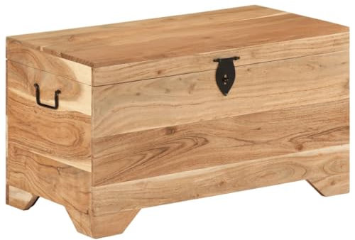vidaXL Truhe Massivholz Akazie