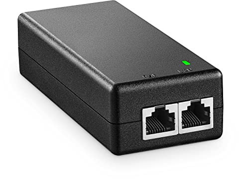 MokerLink Gigabit PoE Injector, 802.3af 15.4W, 10/100/1000Mbps Ethernet, Plug & Play, Nicht-PoE zu PoE Adapter, Entfernung bis zu 100 Meter (328 ft.)