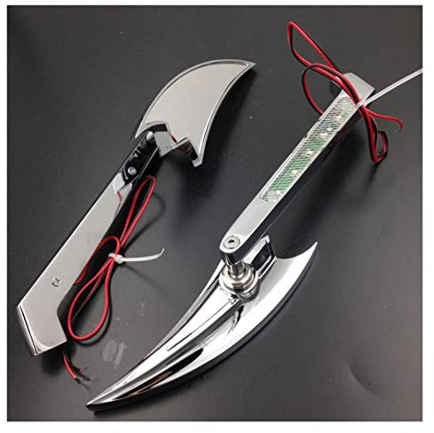 Seitenspiegel Motorradspiegel Für Sportster XL Chrome Blinker Crooked Arrow Style Spiegel