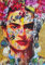 KUSTOM ART Dekoratives Wandposter Frida Kahlo Serie Street Art Kunstdruck auf beschichtetem Papier 42 x 30 cm ohne Rahmen