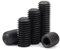 5/50 Stück M3 M4 M5 M6 M7 M8 M10 M12 Feingewinde Schwarz 12,9 Stahl Innensechskant Innensechskant Ringschneide Madenschraube Gewindestift(10pcs M10x1.25x10)