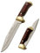 LO TRINCO YO Muela Cuchillo plegable PL-18R con hoja de acero inoxidable MoVa de 18 cm y empuñadura de madera coral.para Caza, Pesca, Supervivencia y Bushcraft
