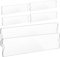 STOBOK 6 Pcs Acrylic Wall Name Plates Holder Clear Door Name Sign Display with Adhesive Tapes Floating Door Name Plates for Office Home School Classroom Teacher