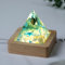 Xiyocadt Epoxidharz Ozean Quallen Lampe,Nachttischlampe Dimmbar Meeresschildkröte Nachtlicht Epoxid Holz Base mit USB Stecker Beste Freundin Geschenke Geburtstag Geschenk Mann,A
