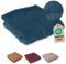ULLENBOOM Krabbeldecke für Baby 120x120 cm, 100% OEKO-TEX Materialien, Made in EU, Dick & weich gepolstert, Cord Petrol - ideal als Babydecke, Laufgittereinlage & Spieldecke Baby