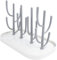 Trockenständer Babyflaschen, Vertical Baby Bottle Drying Rack, Trockenständer für Bottle mit Abtropfschale, Abnehmbarer, BPA frei zum Trocknen von Babyflaschen, Saugern, Bechern und Zubehör(Grau)