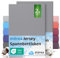 etérea Jersey 2er Set Spannbettlaken 90x200cm - 100x200cm Grau bis 25 cm Höhe - 100% Baumwolle Spannbetttuch Oekotex - Doppelpack Bettlaken 90x200 cm - 100x200 cm - Gray