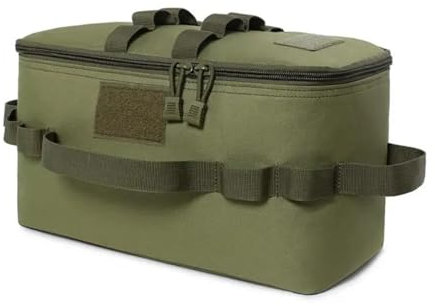 DXZXDJIU Outdoor-Aufbewahrungstasche,Log Tote Bag, Gaskartusche mit großer Kapazität, Picknick-Kochgeschirr, Geschirr, Utensilien, Kit, Camp-Reisetasche(Picnic Bag B)