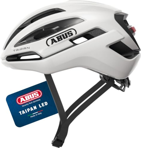 ABUS Gravel-Helm Taipan LED - Fahrradhelm mit Licht fürs Gravel-Biken - leicht, vielseitig und gut belüftet - mit Brillenhalterung - für Jugendliche, Frauen und Männer