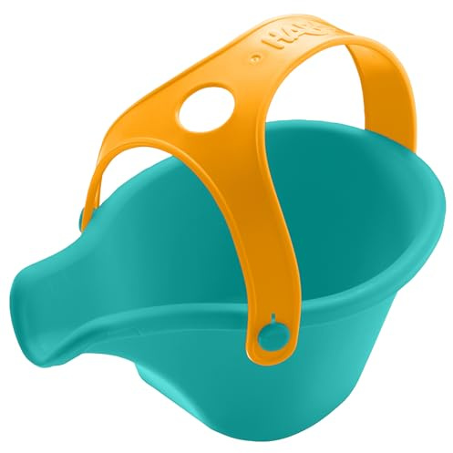 HABA Kleinkind-Gießkanne – Gießspielzeug für Garten, Sandkasten & Strand – Robust, handlich & langlebig, Kinder-Gießkanne in Türkis-Blau – 2013029002