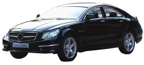 Passend für Mercedes für Benz CLS C63 AMG 1:36 Hochsimulations-Druckguss-Modellautos Luxus-Fahrzeugmodell aus Legierung(Bright Black)