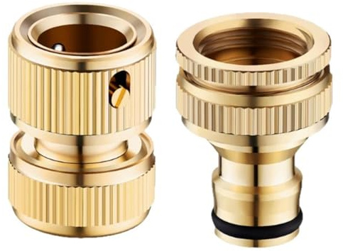 SVCEQZE Raccord Rapide à Tuyau d'arrosage | 19 mm Ajustement précis sans Fuite - Connecteurs Rapides pour Tuyau de Jardin - pour jardiniers, propriétaires, débutants et Nettoyeur Haute Pression