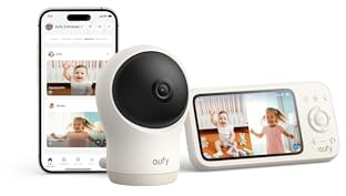 eufy Babyphone C10 mit 2K HD Kamera, 4,5 Display, Schwenk‑Neige‑Funktion, 4× Zoom, Nachtsicht, Hybrid WLAN / Offline, 12 Std Akku, Bewegungs &  Geräusch‑Alarm(Generalüberholt)