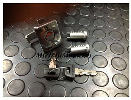 SERRATURA SERRATURE SELLA QUADRO BAULETTO CROMATA VESPA PX 150 200 ARCOBALENO