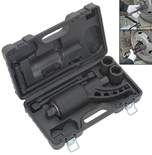 LLAVE MULTIPLICADOR DE PAR Y FUERZA 1 1: 58 5800 Nm con 2 vasos y alargadera para camiones y agricolas