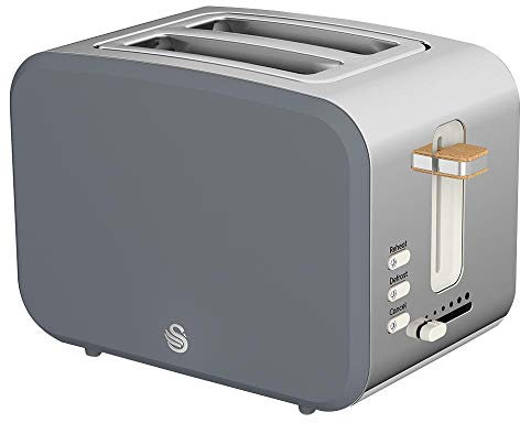 2 Slice Nordic Style Toaster Grey, Appliance Type Toaster, Plug Type UK, Power Rating 900W, Product Range Swan Nordic Kitchen Range, Colour Slate Grey, Electrical Consumer Goods/Appliances