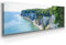 Atemberaubendes Ostsee Bild als Panorama Leinwand 150x50cm, Motiv Kreidefelsen Rügen. Ein einzigartiges XXL Wandbild als Deko für Wohnzimmer, Schlafzimmer, Küche. Aufgespannt auf Holzrahmen