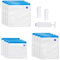 FYting Sous Vide Beutel,12PCS Vacuum Food Sealer Bags Reusable, Vacuum Sealer Storage Bags, 3 Sizes Sous Vide Bag Kit, BPA Free, Meal Prep or Sous Vide, with 1 Hand Pump and 2 Sealing Clips