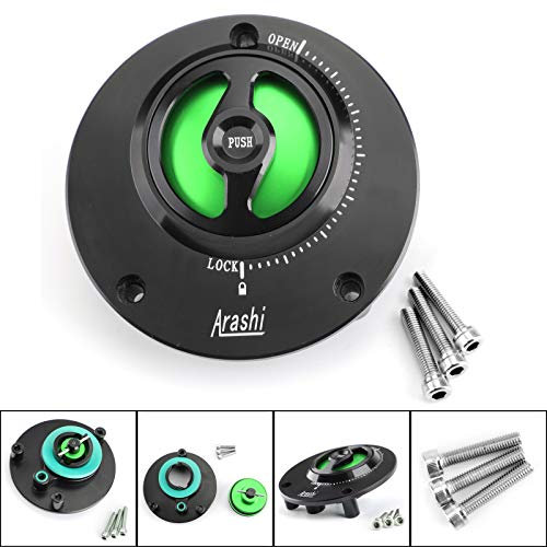 Bruce & Shark Grüner Tankdeckel Tankdeckel Passend für Ya-maha Yzf R1 R1M 04-17 Yzf R6 03-16