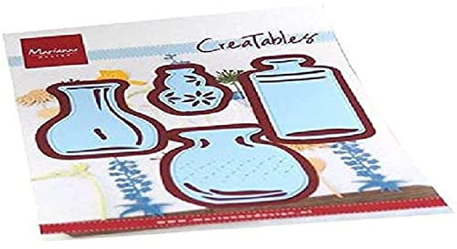 Marianne Design Creatables Präge- und Stanzschablone, Vasen, für Bastelprojekte, Einheitsgröße, Hellblau