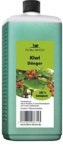Flora Boost Kiwi Dünger Flora Boost 1000ml I Für bis zu 200L Gießwasser I Obstbaum Dünger für alle Kiwi Pflanzen Sorten I Flüssiger Blatt- & Wurzeldünger I 100% natürlicher Pflanzendünger