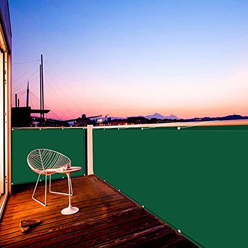 Goodming Brise-vue pour balcon, 75 x 650 cm, en plastique, légèrement transparent, pour balcon, terrasse, jardin, store latéral