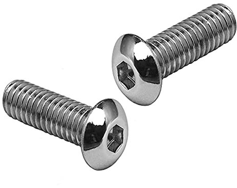 M5 (5mm x 30mm) Hex Socket Button Head Screws - A2 Grade Stainless Steel (Pack of 10)