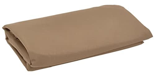 vidaXL Tissu de Remplacement pour Parasol Déporté Tissu de Rechange de Parasol de Jardin Extérieur Anti-UV Anti-décoloration Taupe 350 cm