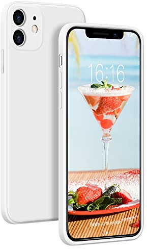JASBON Ultra-Thin Hülle Kompatibel mit iPhone 11, Lightweight Liquid Silikon Hülle,Stoßfeste Full Protection Case, Resistant Slim Handyhülle für iPhone 11 (6.1, White)
