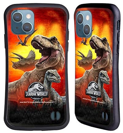 Head Case Designs Officially Licensed Jurassic World Dinosaurs Key Art Hybrid Case Compatible With Apple iPhone 13