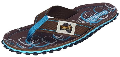 Gumbies Originals - Flip Flops aus recycelten Materialien - profilierte Sohle aus wiederverwerteten Autoreifen, Fußbett aus Canvas-Baumwolle, Baumwoll-Zehensteg - Spangle, 41
