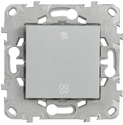 Schneider Schirme Interrupteur VA-ET-VIENT vmc Connexion Rapide Aluminium Unica, 10A