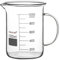 stonylab Glass Beaker with Handle, Borosilicate Glass Graduated Low Form Griffin Beaker with Handle and Pouring Spout, 1000 ml