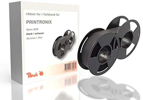 Peach Printronix P 300, bk, Nylon OCR, 25,4mm/45m, Ribbon