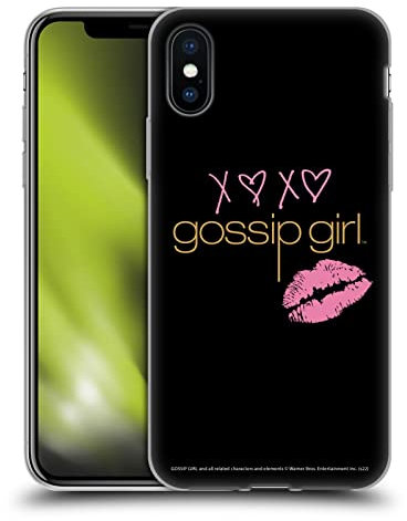 Head Case Designs Offizielle Gossip Girl XOXO Graphics Soft Gel Handyhülle Hülle kompatibel mit Apple iPhone X/iPhone XS