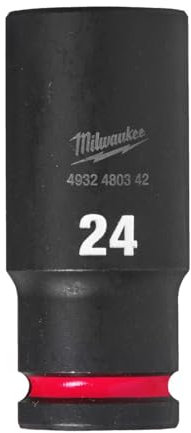 Milwaukee SHOCKWAVE 1/2 Impact Hex Deep Socket - 24mm