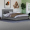 Vida Designs Lisbon Ottoman Faux Leather Bed, Grey (Small Double 4Ft - No Mattress) (UKFR Certified)