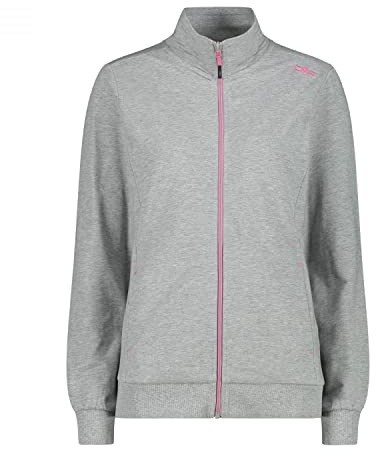 CMP Leichtes Sweatshirt mit durchgehendem Reißverschluss P-E für Damen, reguläre Passform, Art.32d8006
